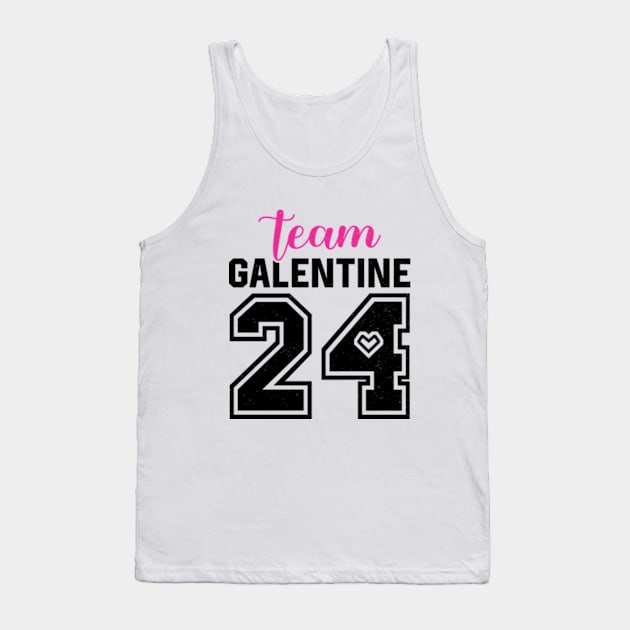 Team Galentine Day 2024 Feb 13 Girls Night Out Wine Drinking Tank Top by RiseInspired